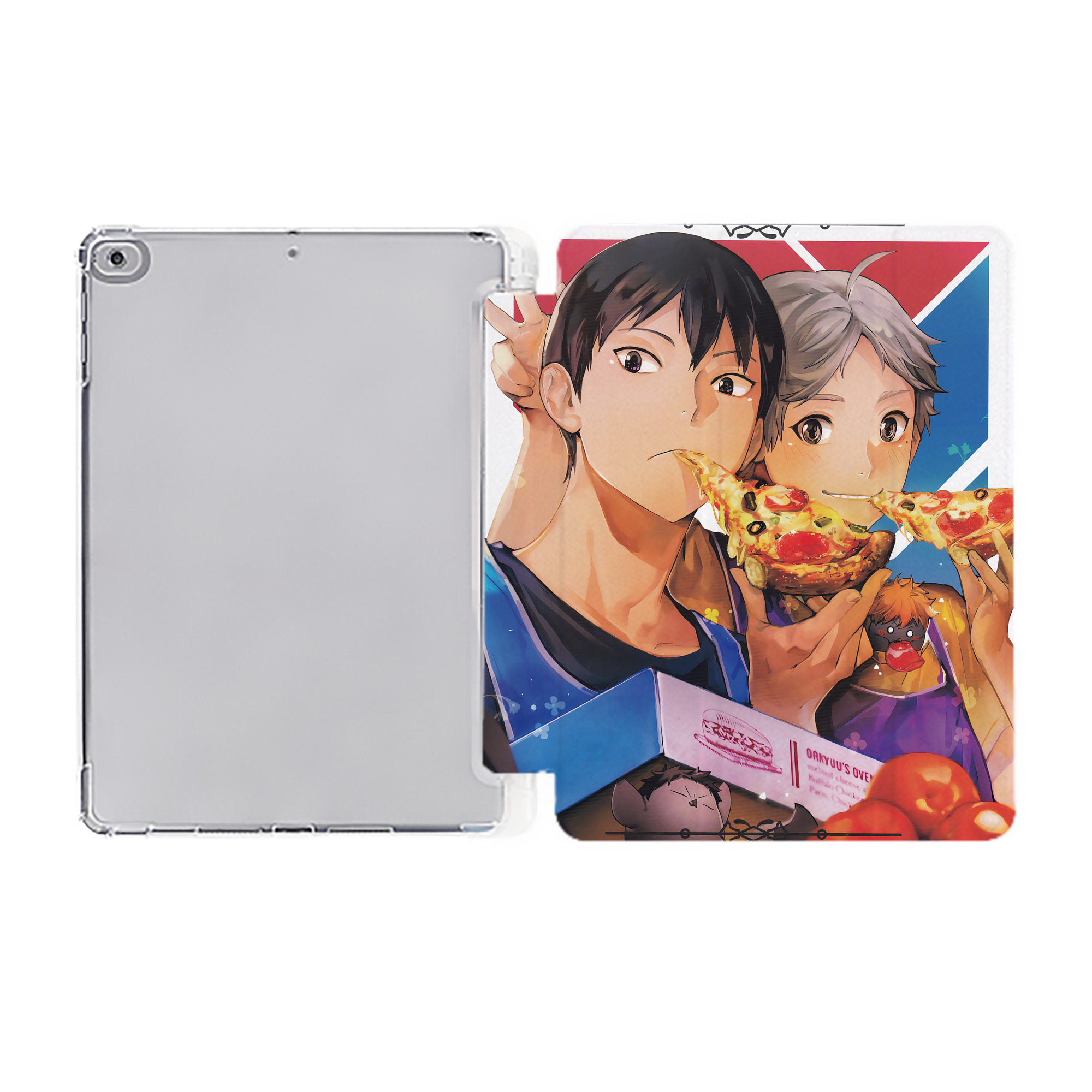 （画像用） ハイキュー!! Haikyu!! IPad ケース ペン収納付き 三つ折りスタンド PUレザー×シリコン 対応機種9.5/10.5/10.9インチ